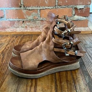 A.S.98 Landon Gladiator Platform Sandals